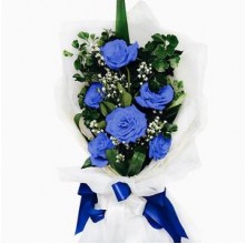 Blue Hues - 6 Stems Bouquet